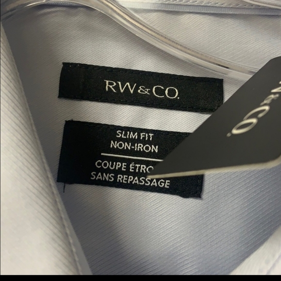 New with tags RW&CO dress shirt M but fit like S - Picture 2 of 3